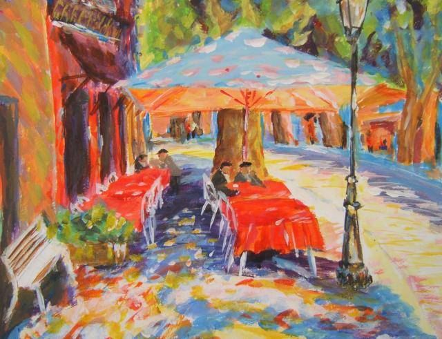 Cafe Scene (Acrylic 2008 Class)